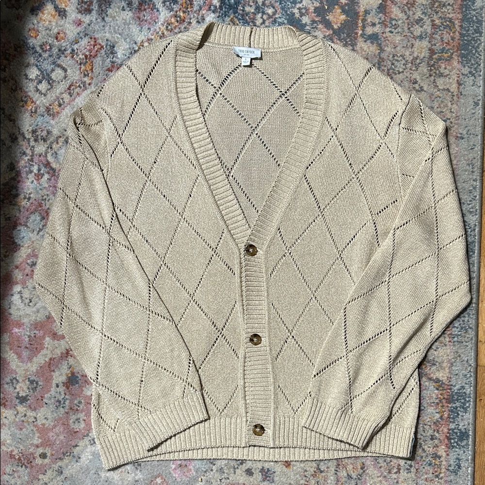Todd Snyder Italian Argyle Cardigan